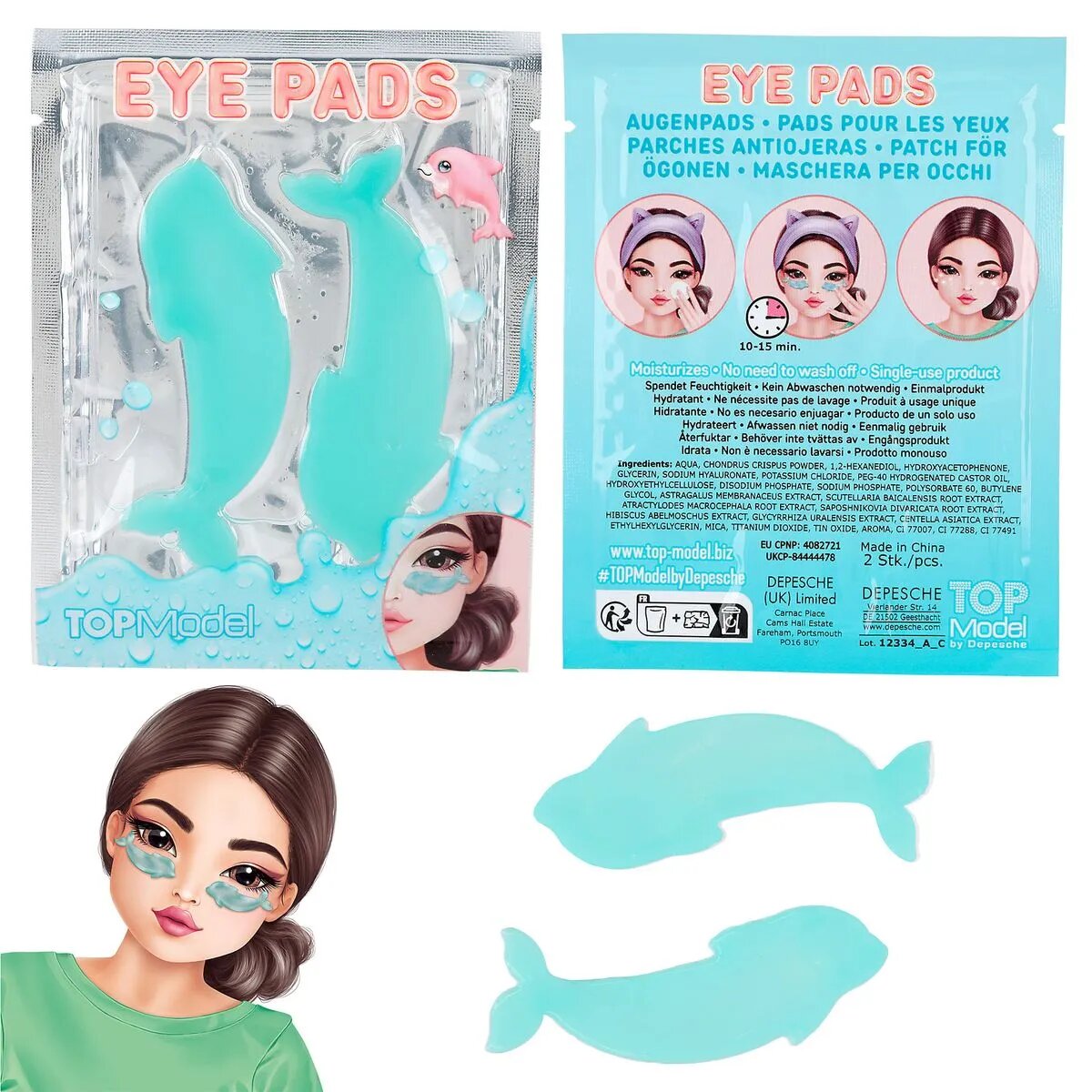 Depesche TOPModel Augenpads BEAUTY and ME, 1 Stück, 3-fach sortiert