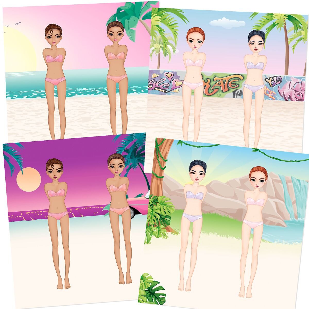 Depesche TOPModel Dress Me Up Stickerbuch HOLIDAY