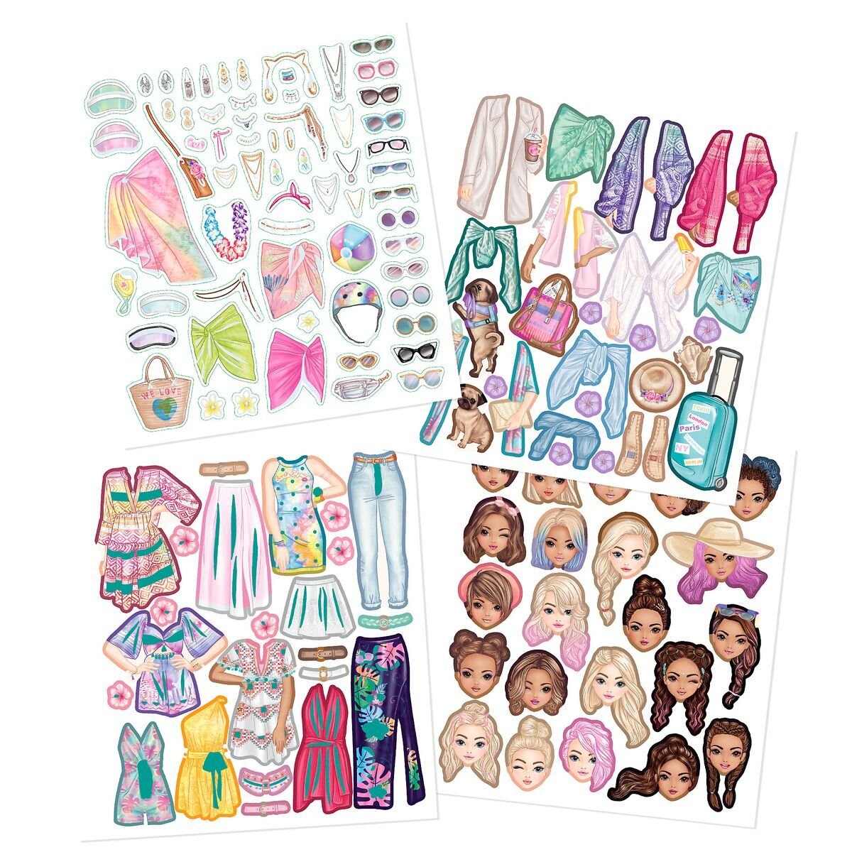 Depesche TOPModel Dress Me Up Stickerbuch HOLIDAY