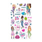 Depesche TOPModel Neon Doodle Malbuch-Set