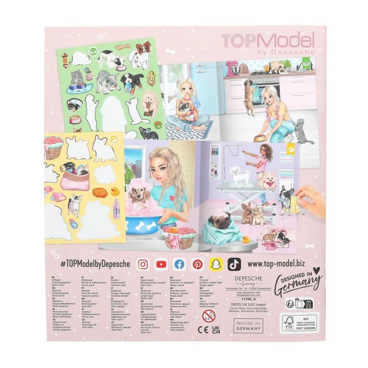 Depesche TOPModel Stickerworld KITTY and DOGGY
