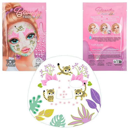 Depesche TOPModel Tuchmaske BEAUTY and ME, 1 Stück, 3-Fach sortiert
