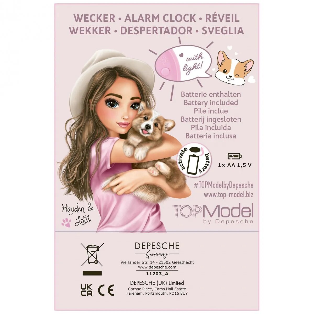 Depesche TOPModel Wecker Corgi
