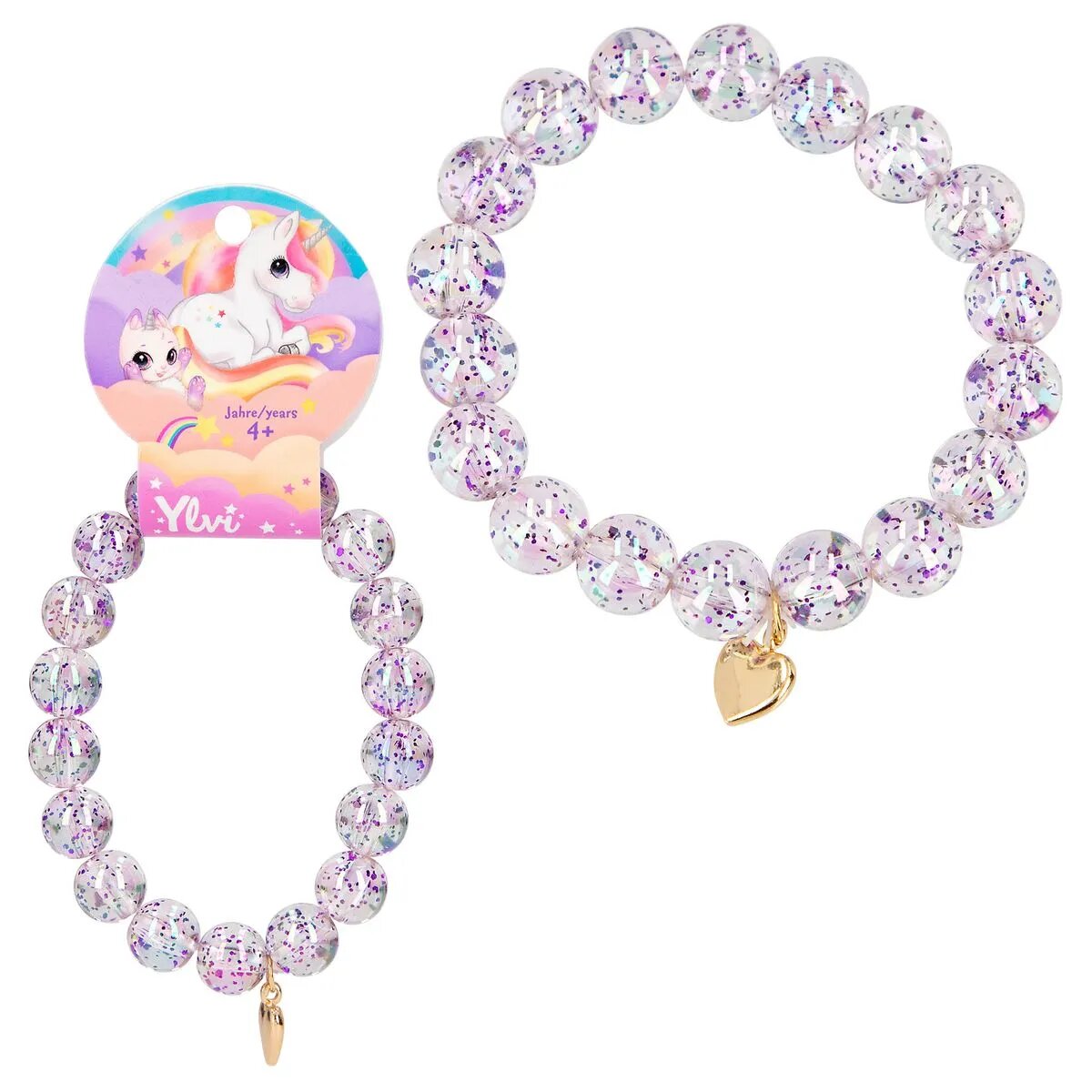 Depesche Ylvi Armband Glitzerkugeln, 1 Stück, 4-fach sortiert