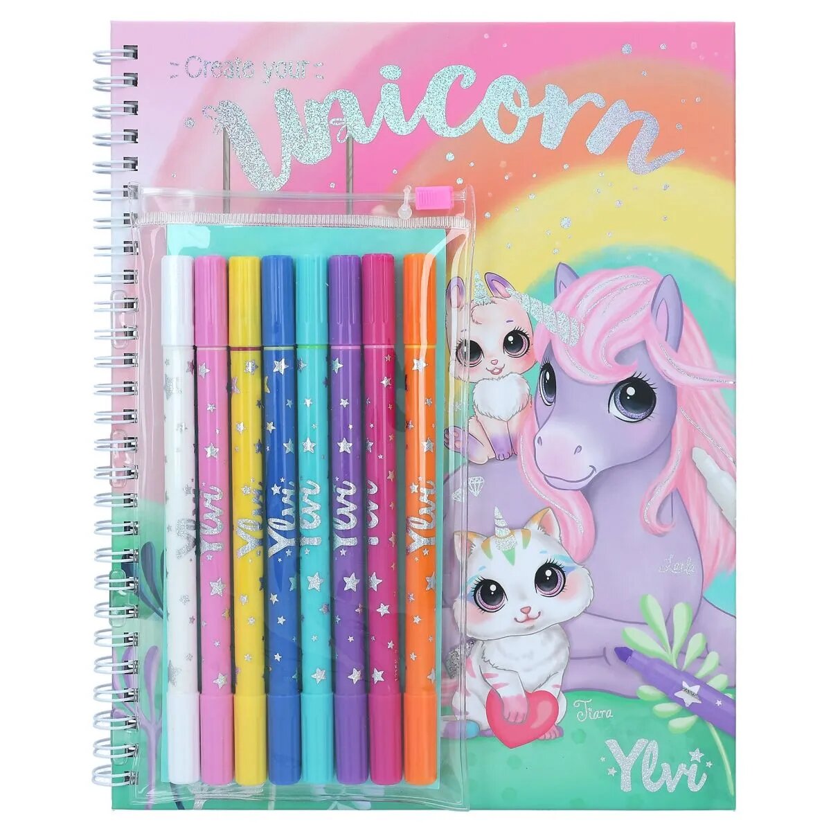 Depesche Ylvi Malbuch mit Stifte-Set
