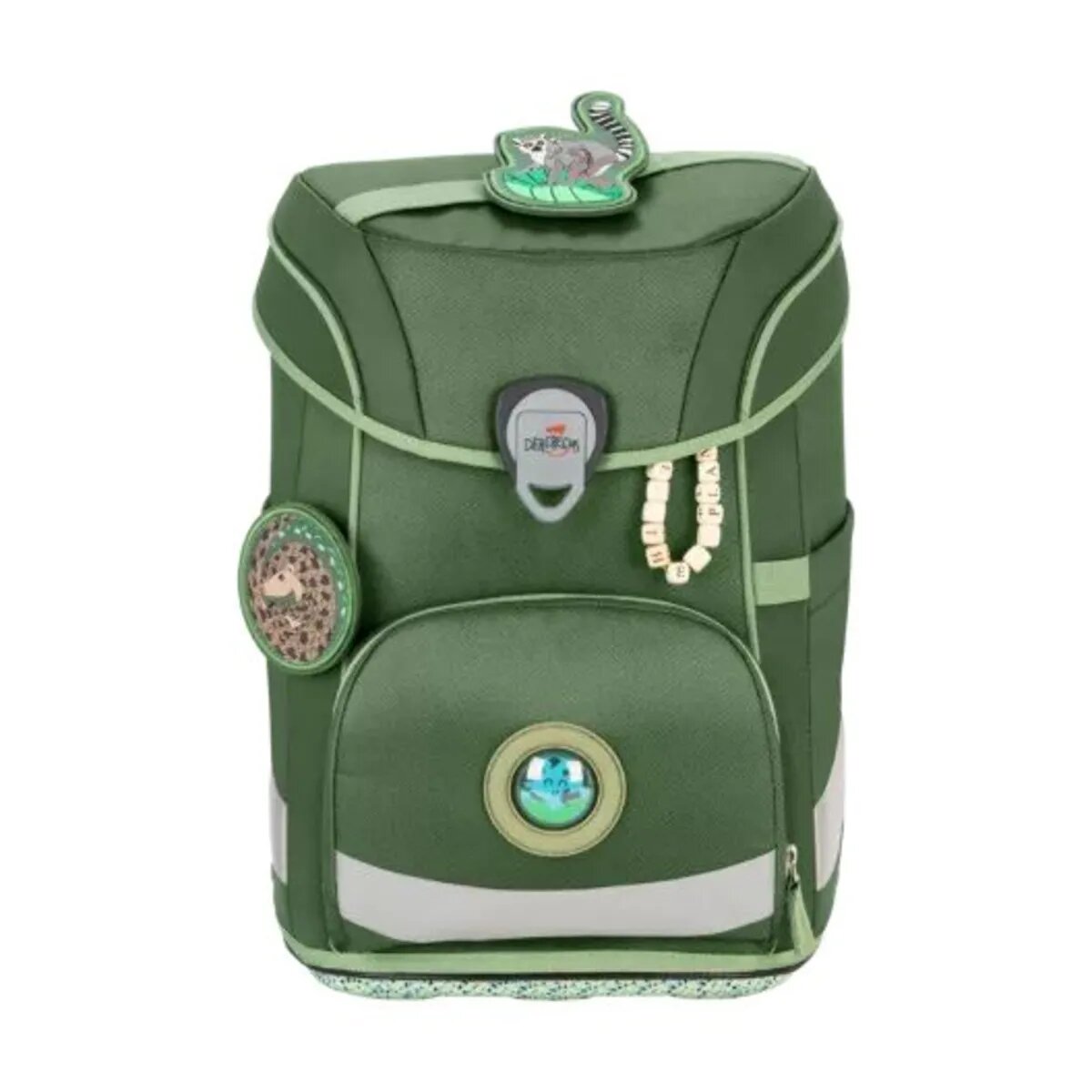 DerDieDas Schulranzen-Set ErgoFlex Easy Exklusiv ECO Green Planet, 5-teilig
