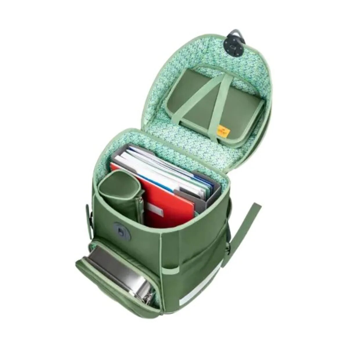 DerDieDas Schulranzen-Set ErgoFlex Easy Exklusiv ECO Green Planet, 5-teilig