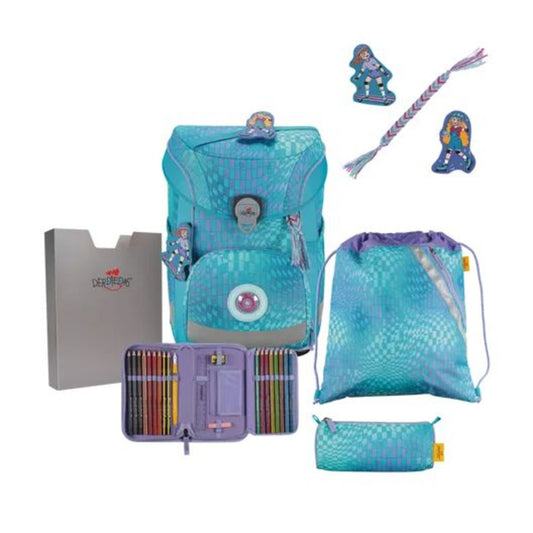 DerDieDas Schulranzen-Set ErgoFlex Easy Exklusiv LED Active