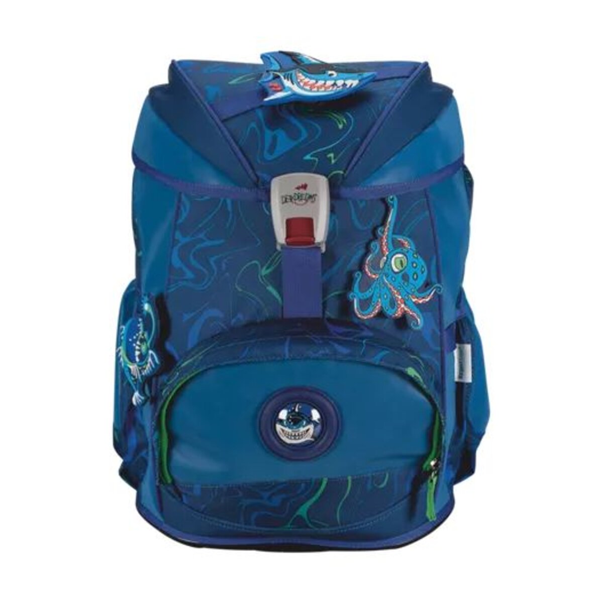 DerDieDas Schulrucksack-Set ErgoFlex Exklusiv Superflash Water Splash, 5-teilig