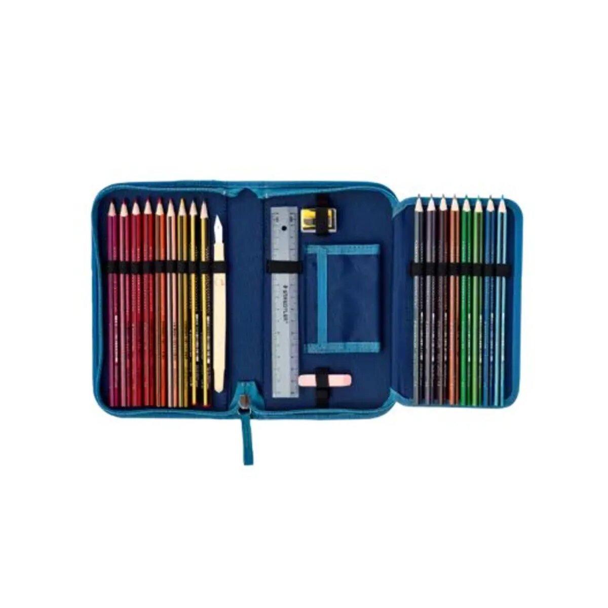 DerDieDas Schulranzen-Set Ergoflex Max Blue Speed, 5-teilig