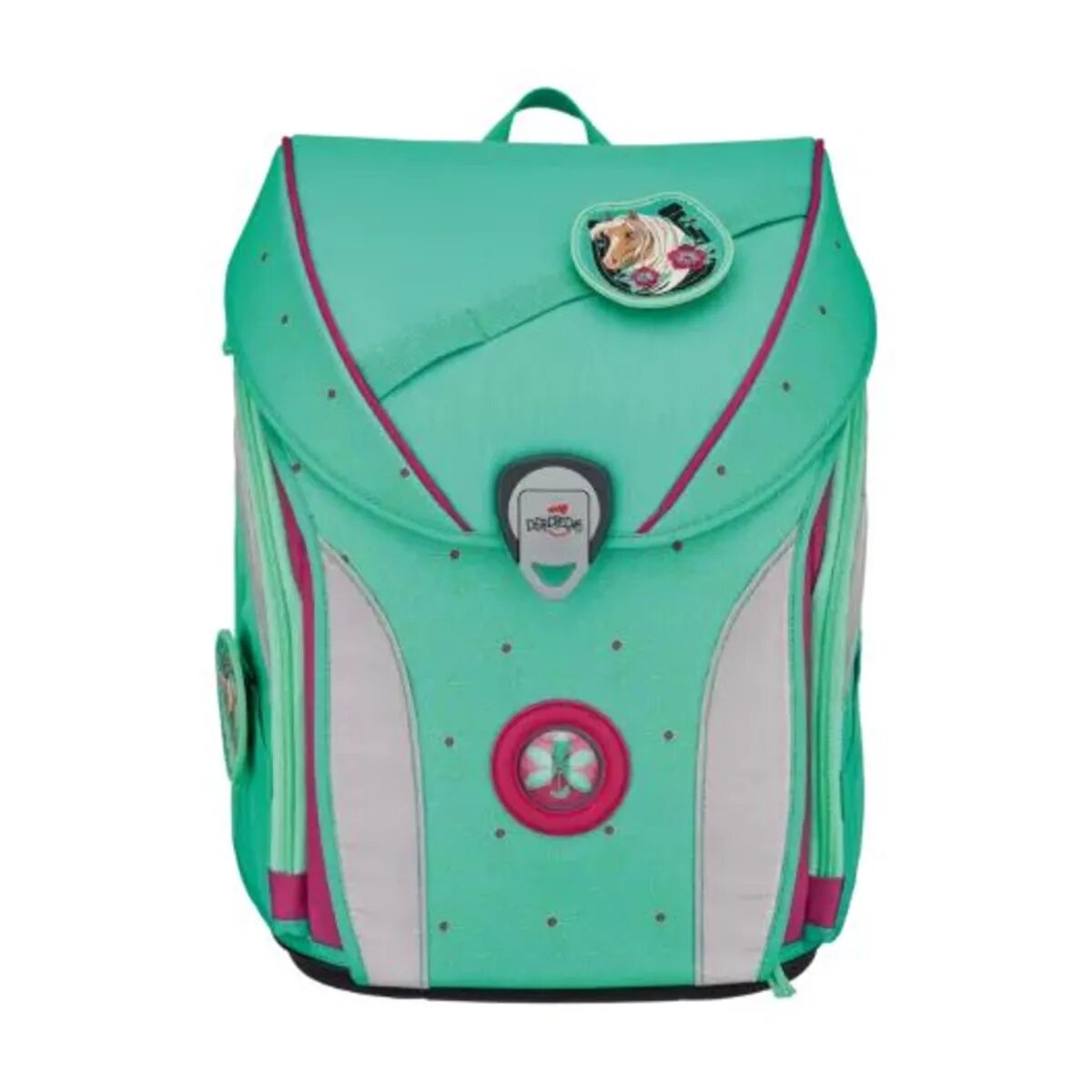 DerDieDas Schulranzen-Set Ergoflex Max Peppermint Pony, 5-teilig