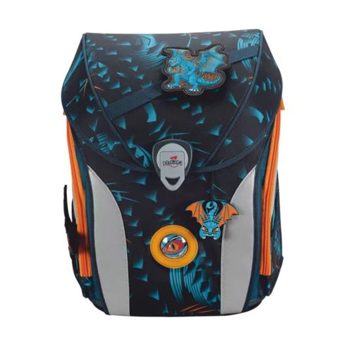 DerDieDas Schulranzen-Set ErgoFlex MAX Exklusiv LED Dragon Moon