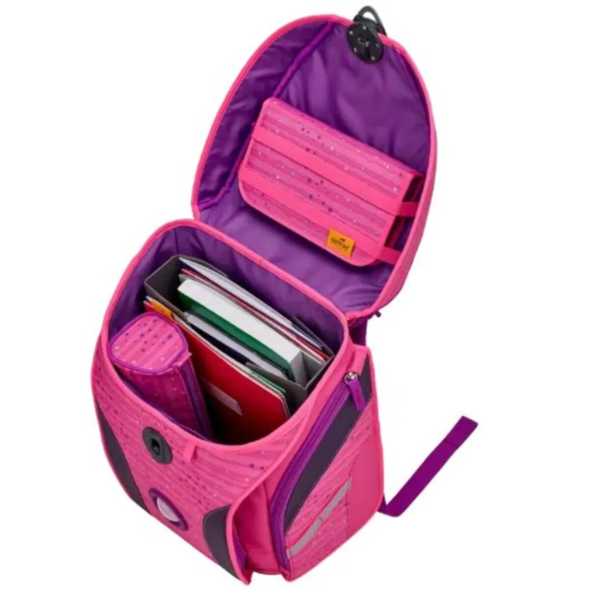 DerDieDas Schulranzen-Set Ergoflex Max Pretty Unicorn, 5-teilig