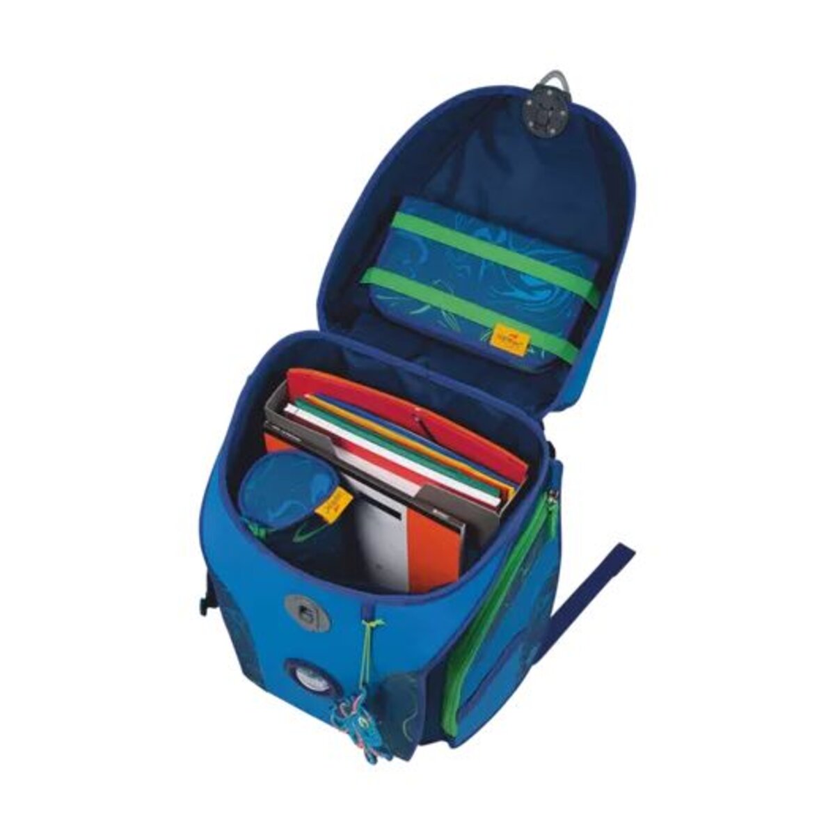 DerDieDas Schulranzen-Set ErgoFlex MAX Exklusiv Superflash Water Splash