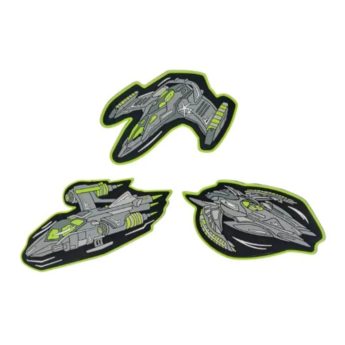 DerDieDas Schulranzen-Set ErgoFlex "Superflash" Neon Fighter, 5-teilig