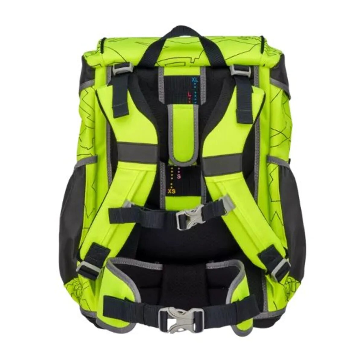 DerDieDas Schulranzen-Set ErgoFlex "Superflash" Neon Fighter, 5-teilig