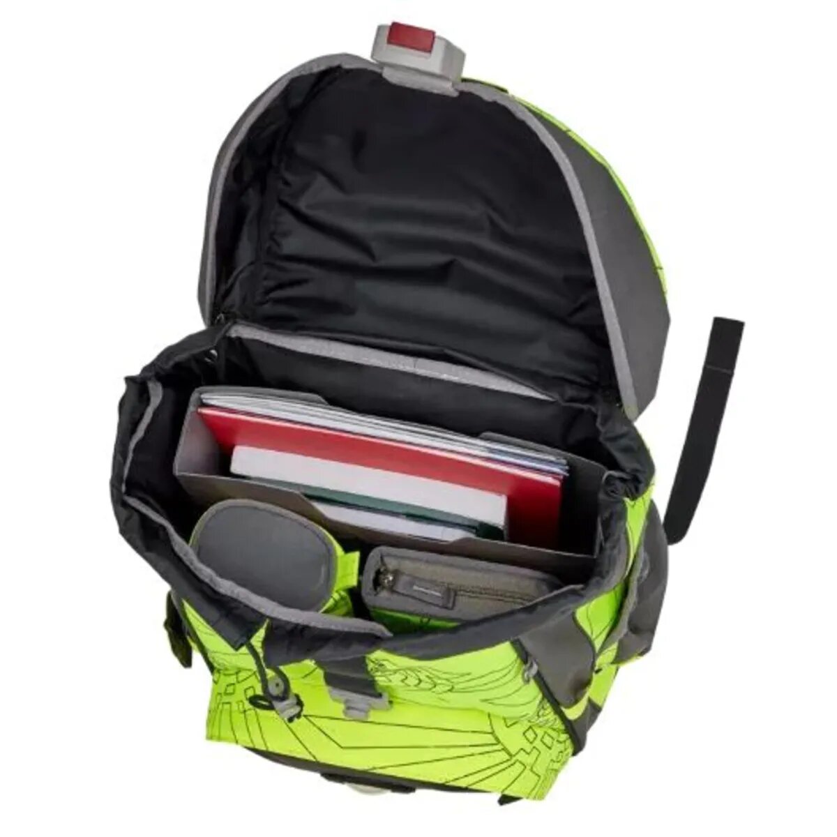 DerDieDas Schulranzen-Set ErgoFlex "Superflash" Neon Fighter, 5-teilig