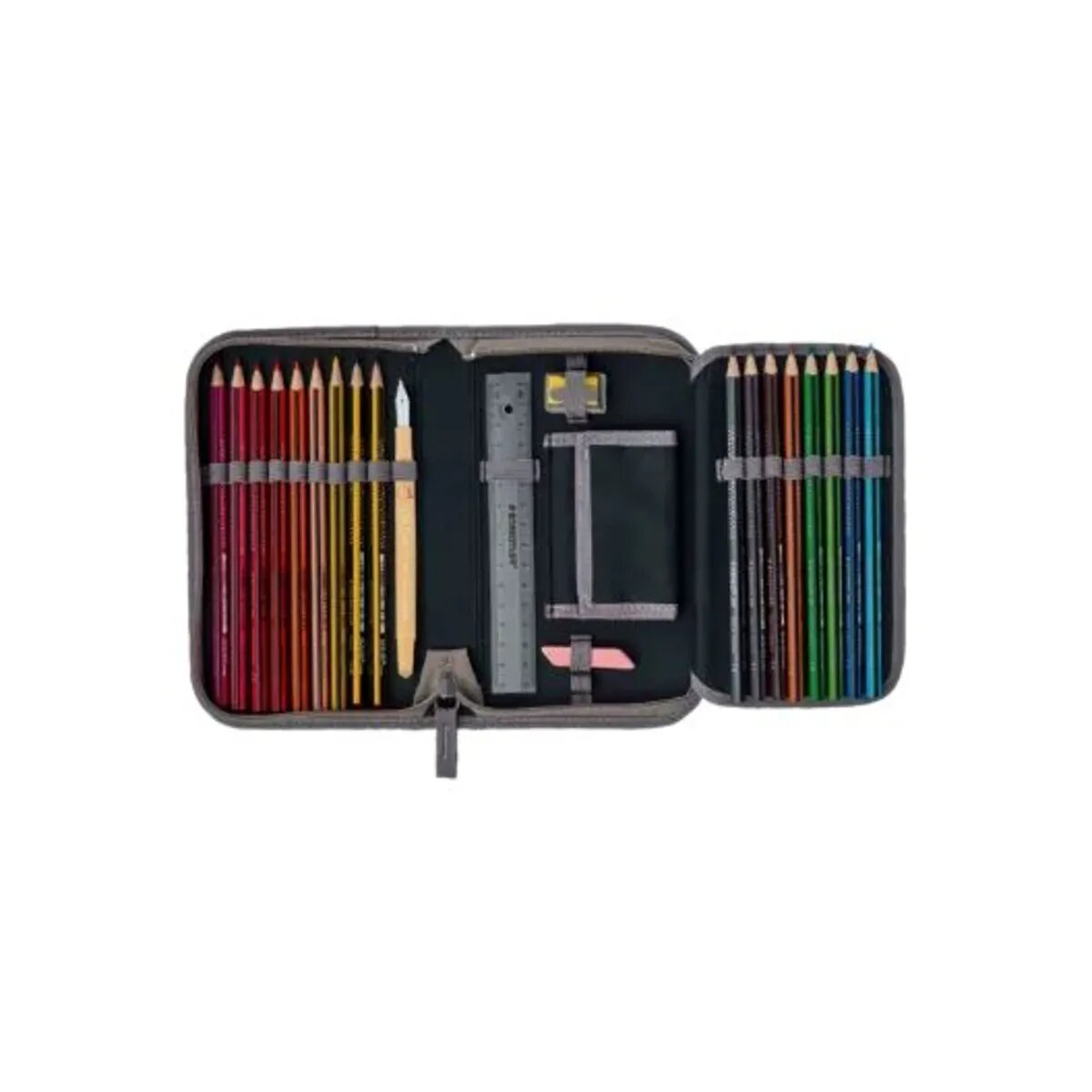 DerDieDas Schulranzen-Set ErgoFlex "Superflash" Neon Fighter, 5-teilig