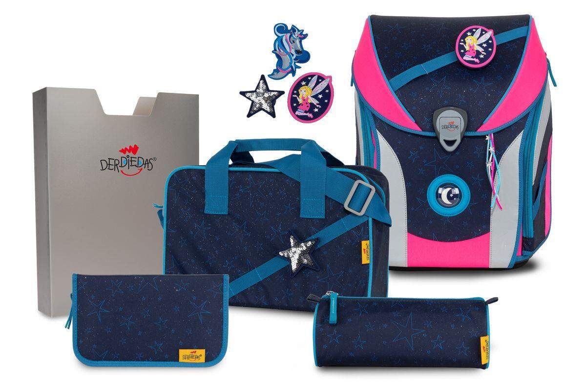 DerDieDas Schulranzenset ErgoFlex MAX Blue Fairy, 5-teilig