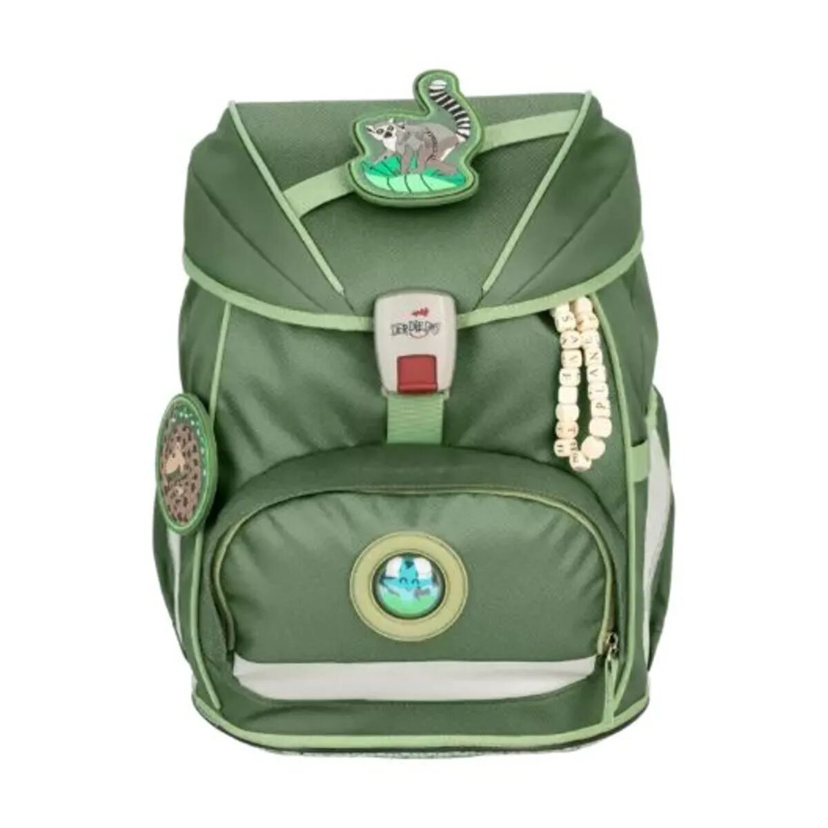 DerDieDas Schulrucksack-Set ErgoFlex Exklusiv ECO Green Planet, 5-teilig