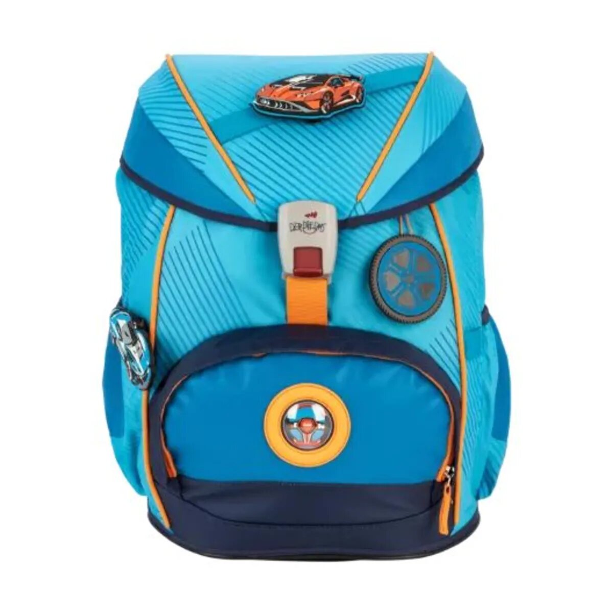 DerDieDas Schulrucksack-Set ErgoFlex Exklusiv Superflash Supercar, 5-teilig