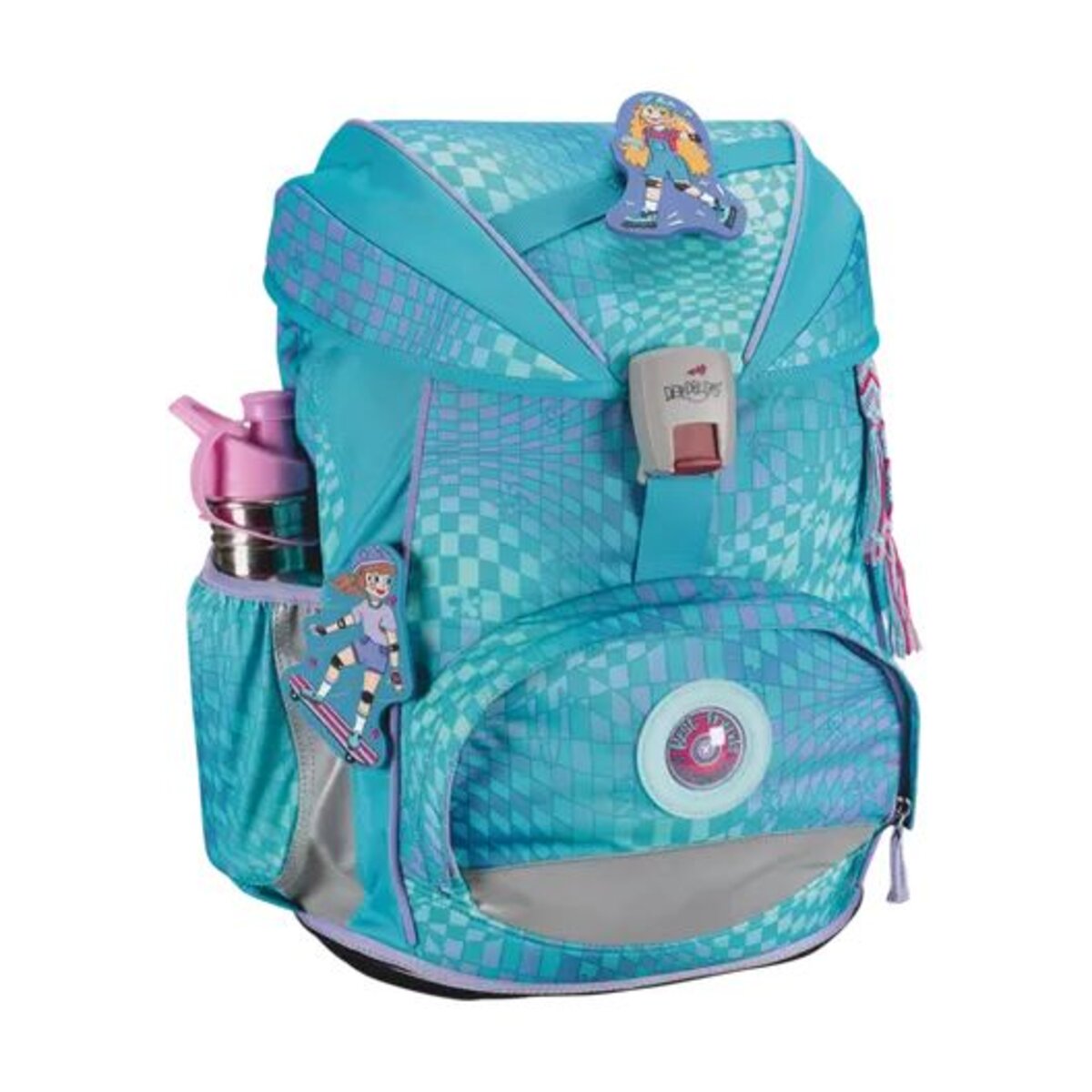 DerDieDas Schulrucksack-Set ErgoFlex Exklusiv LED Active