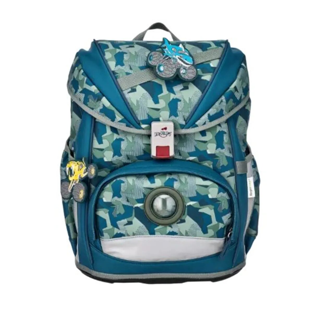 DerDieDas Schulrucksack-Set Ergoflex Monster Truck, 5-teilig
