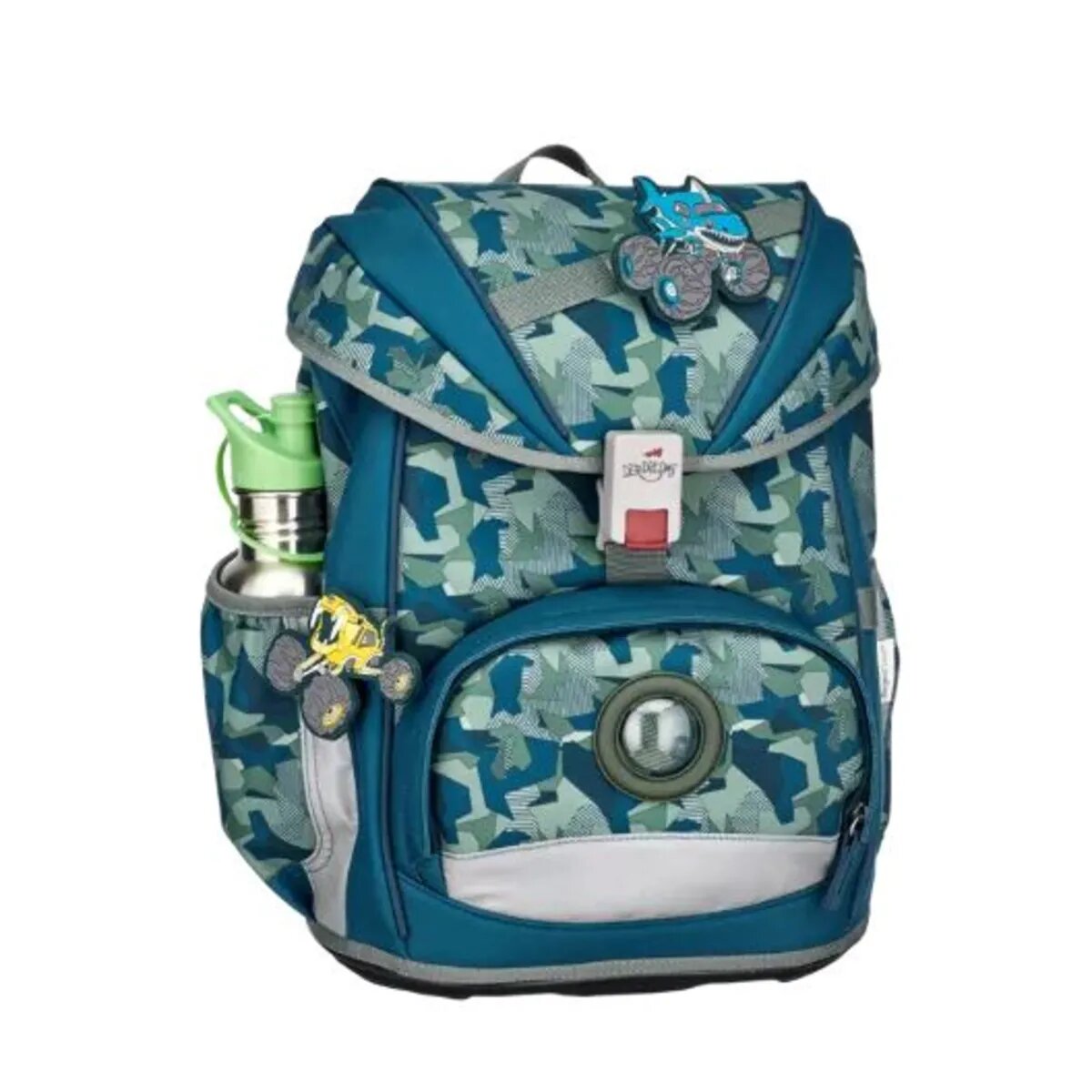 DerDieDas Schulrucksack-Set Ergoflex Monster Truck, 5-teilig