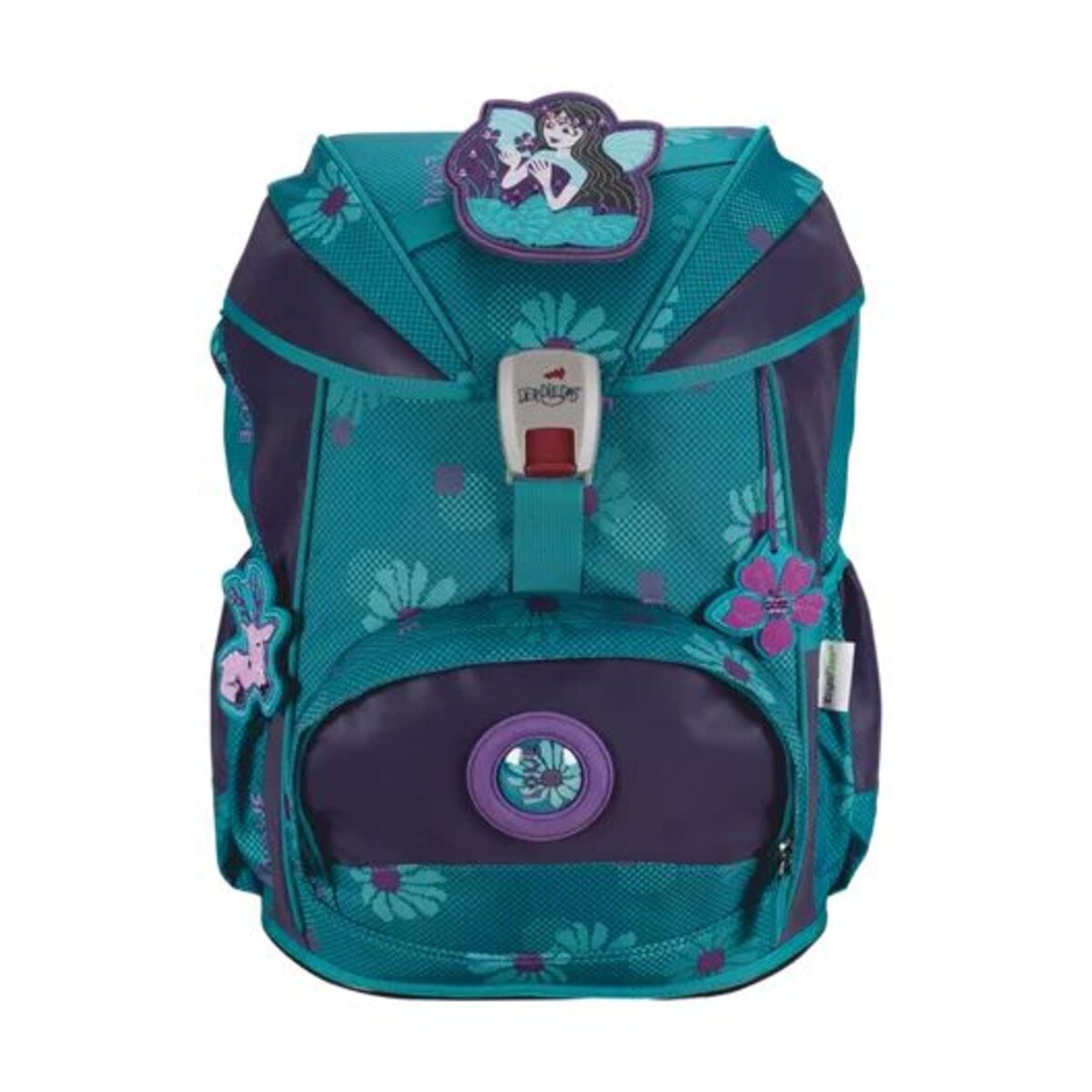 DerDieDas Schulrucksack-Set ErgoFlex Exklusiv Superflash Fairy Flower
