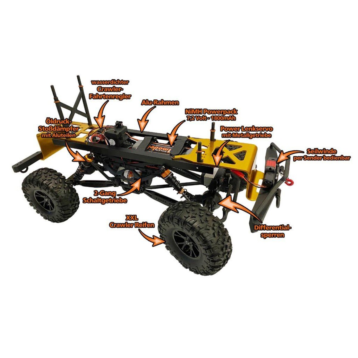 df Models DF-4J XXL Crawler –2023 Edition - METALLIC-ROT- RTR