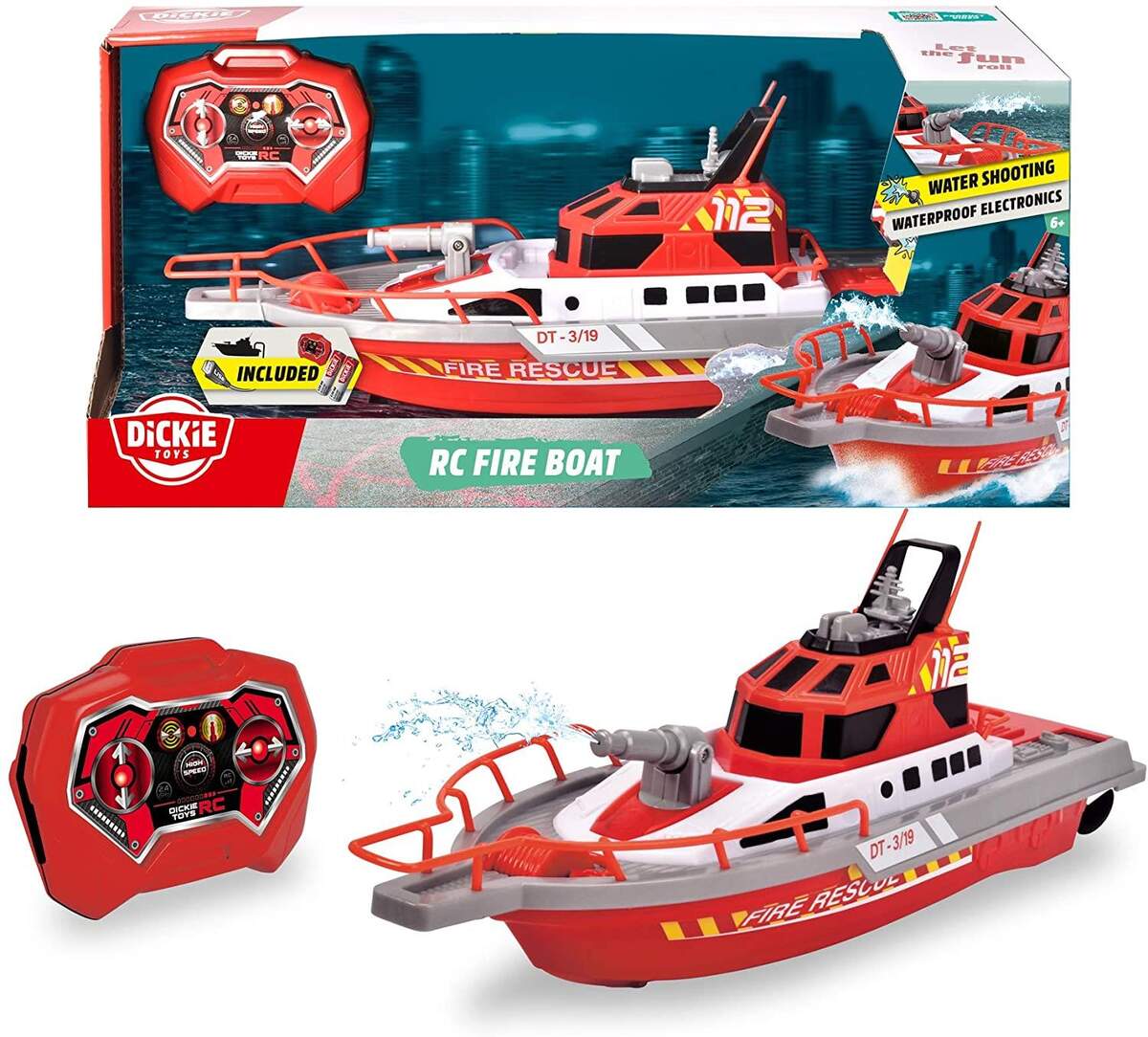 Dickie Toys RC Fire Boat ferngesteuertes Boot