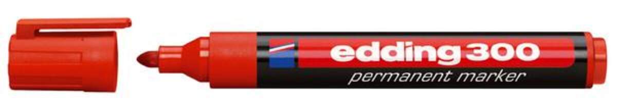 edding 300 Permanentmarker, 1.5-3mm rot