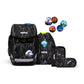 ergobag CUBO Schulrucksack-Set REFLEX GLOW Super ReflektBär, 5-teilig