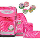ergobag CUBO Set KuntBärbuntes Einhorn Neo Edition, ergonomischer Schulrucksack, Set 5-teilig