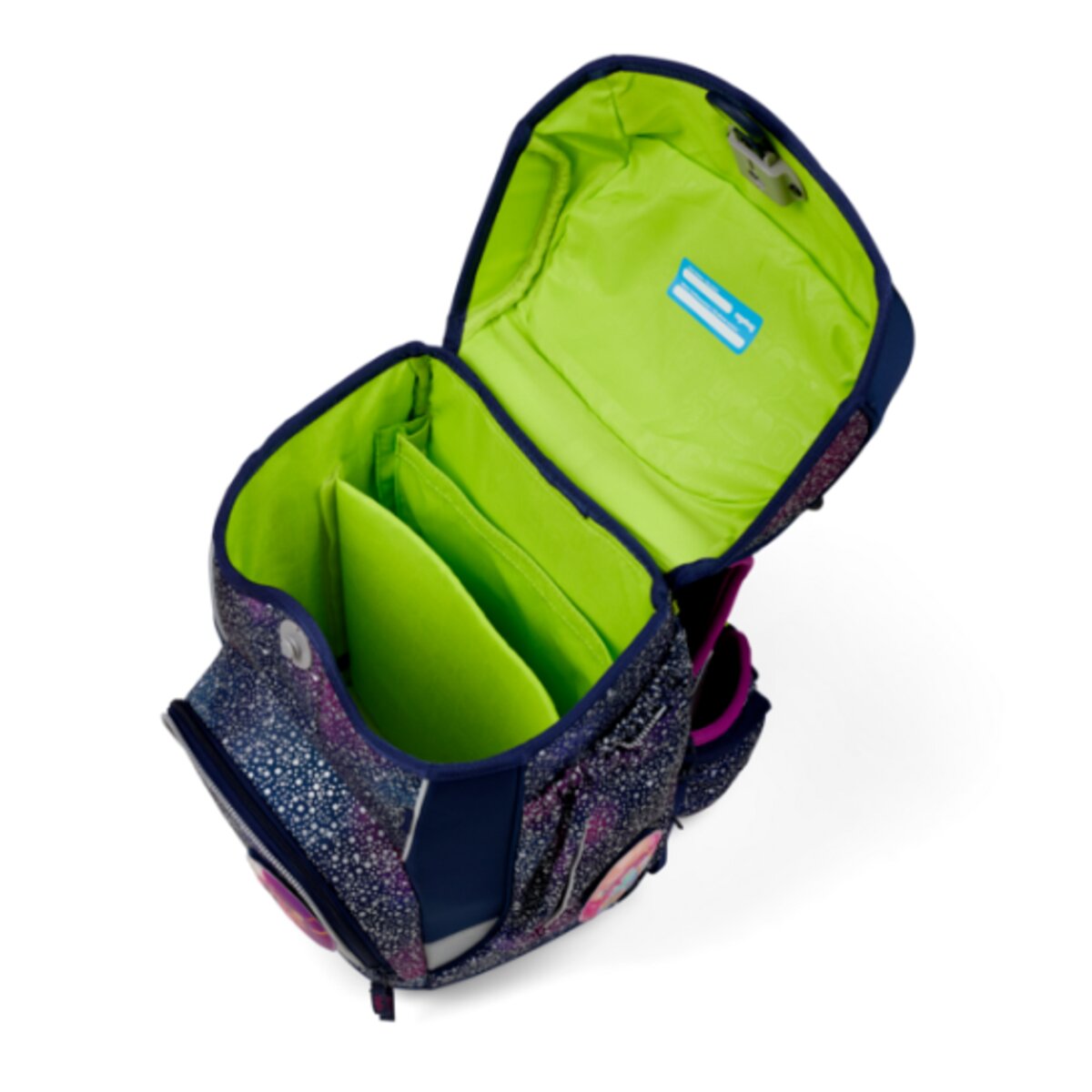 ergobag CUBO SUPER REFLEX GLOW Schulrucksack-Set Bärlaxy, 5-teilig