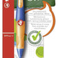 Ergonomischer Druck-Bleistift für Rechtshänder - STABILO EASYergo 1.4 in ultramarinblau/neonorange - Einzelstift - inklusive 3 dünner Minen - Härtegrad HB