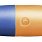 Ergonomischer Druck-Bleistift für Rechtshänder - STABILO EASYergo 1.4 in ultramarinblau/neonorange - Einzelstift - inklusive 3 dünner Minen - Härtegrad HB
