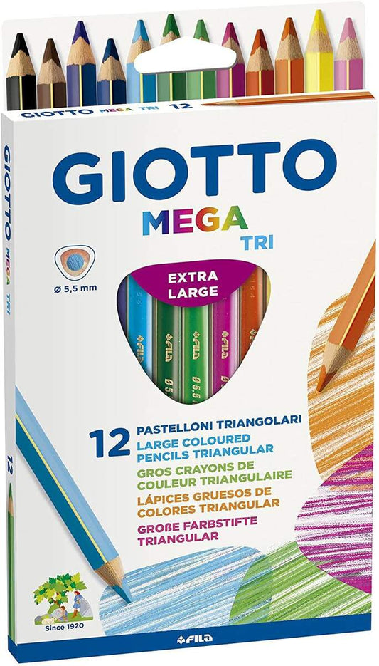 Giotto Mega Tri 12er Holzbuntstifte 12 Farben