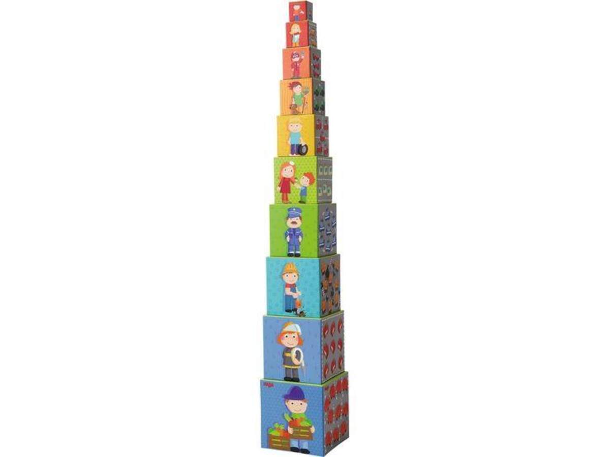 HABA 301524 Stapelwürfel Flotte Flitzer