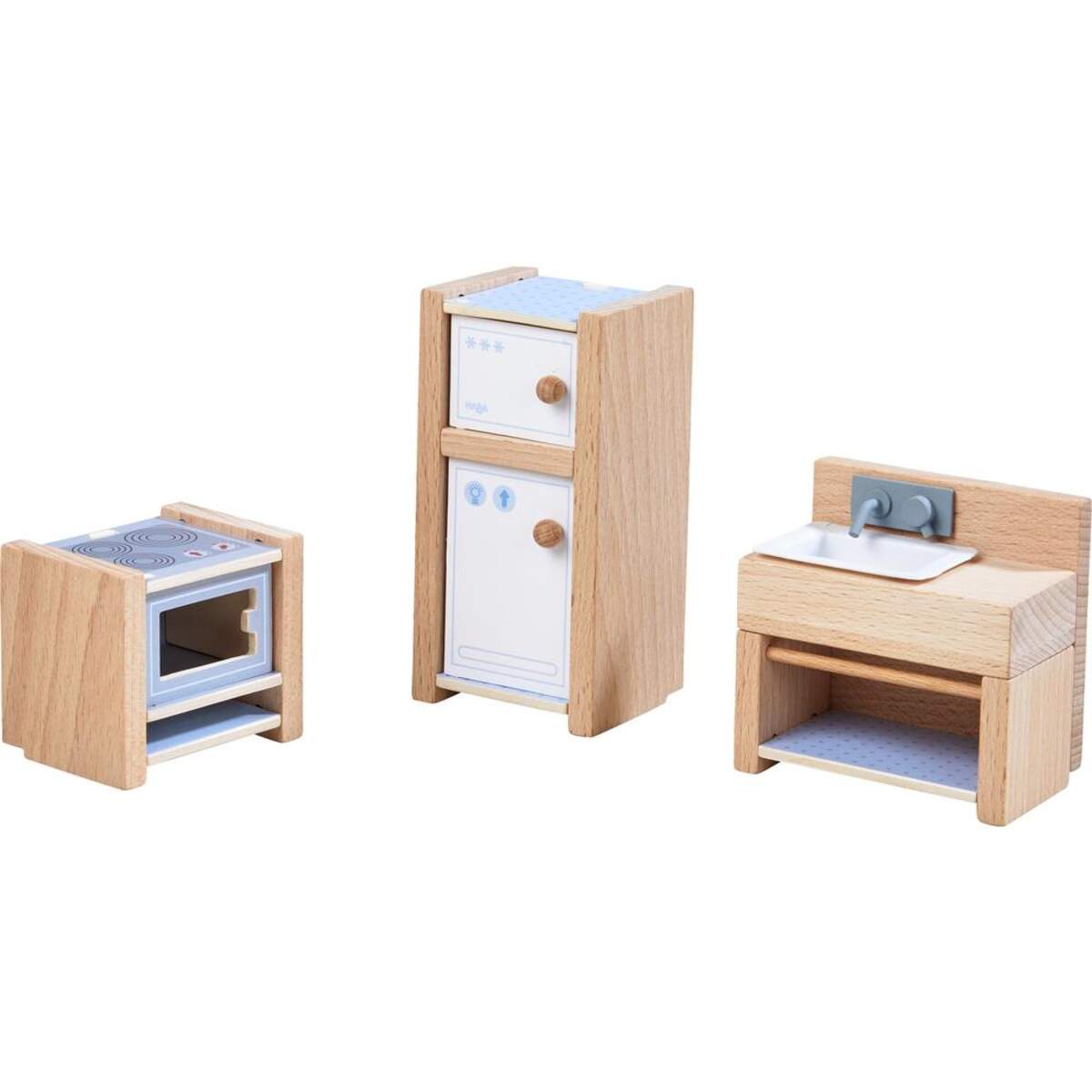 HABA 303838 Little Friends – Puppenhaus-Möbel Küche