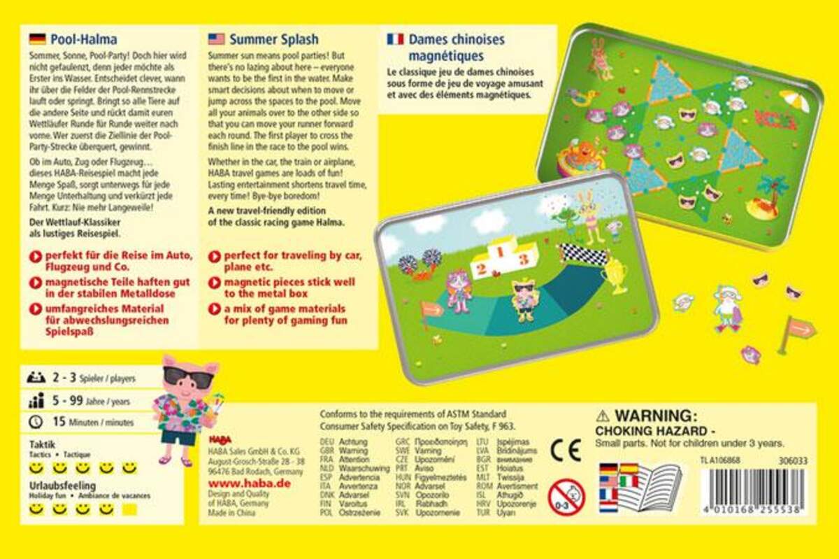 HABA 306033 Pool-Halma