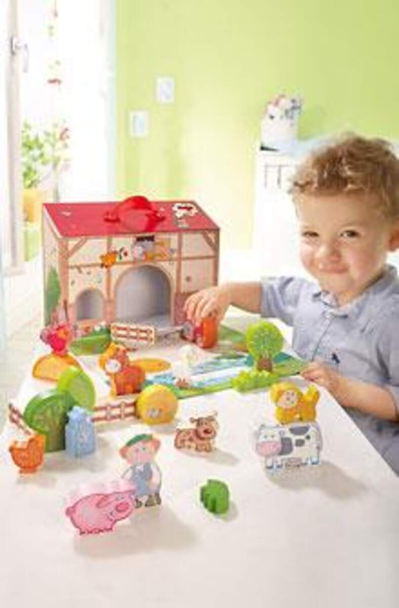 HABA 5581 Meine erste Spielwelt Bauernhof Großes Spielset