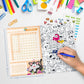 Häfft Verlag Grundschul-Hausaufgabenheft mit Stickerbogen A5, 23/24, 1 Stück, 3-fach sortiert