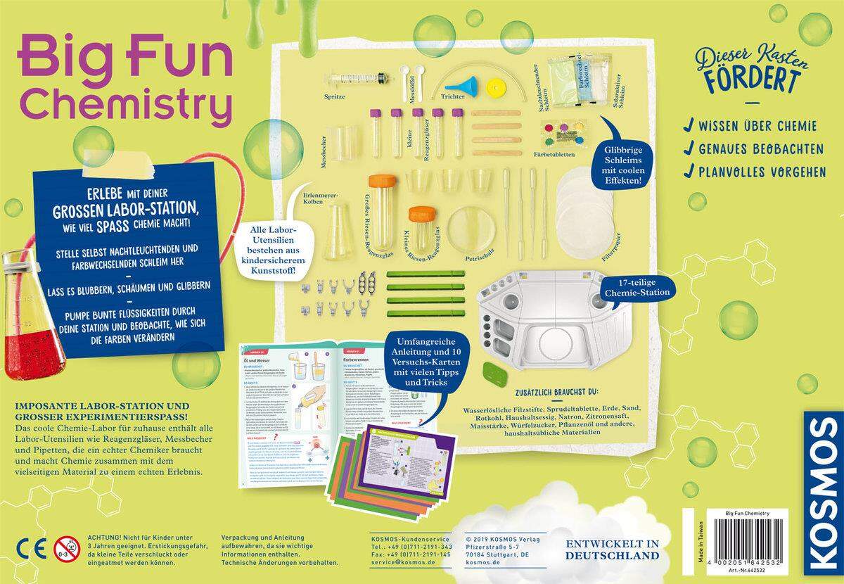 KOSMOS Big Fun Chemistry Deine verrückte Experimentier-Station