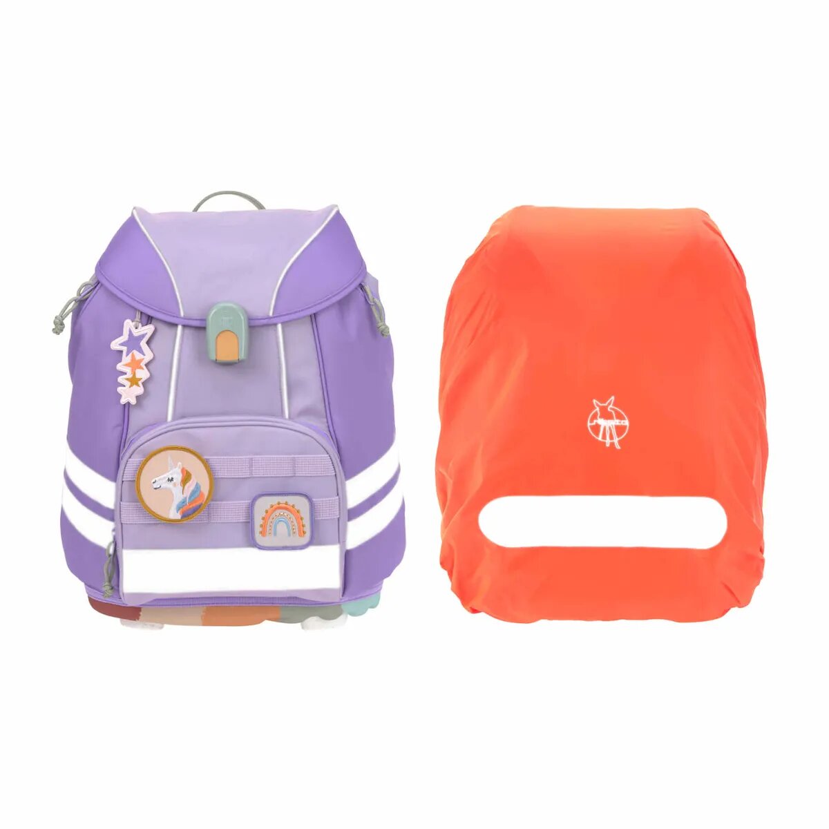 Lässig Schulranzen Set Flexy Unique Violet, 7-teilig
