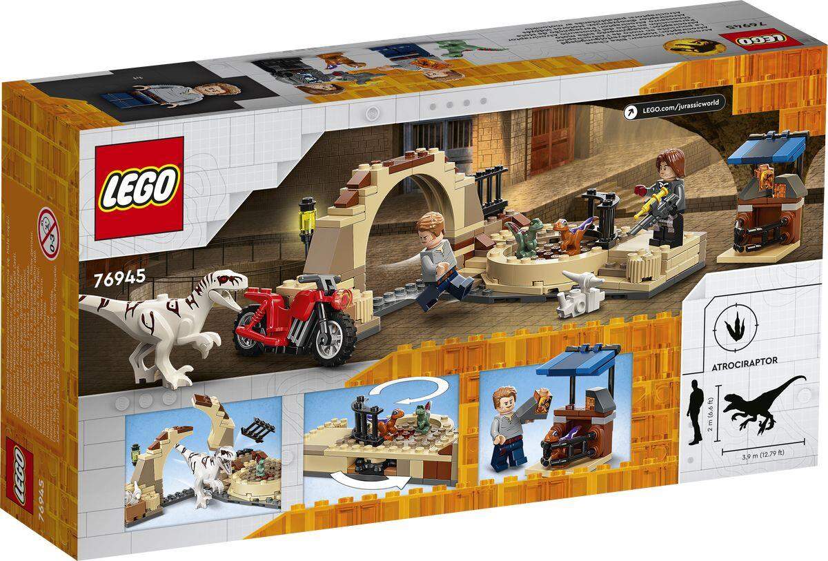LEGO® Jurassic World™ 76945 Atrociraptor: Motorradverfolgungsjagd