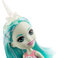 Mattel Enchantimals Naddie Narwhal Puppe (ca. 15 cm) und Tierfreundin Sword