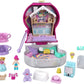 Mattel Polly Pocket Kaugummiautomat Schatulle mit 2 Puppen und 5 Überraschungen