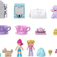 Mattel Polly Pocket Kaugummiautomat Schatulle mit 2 Puppen und 5 Überraschungen