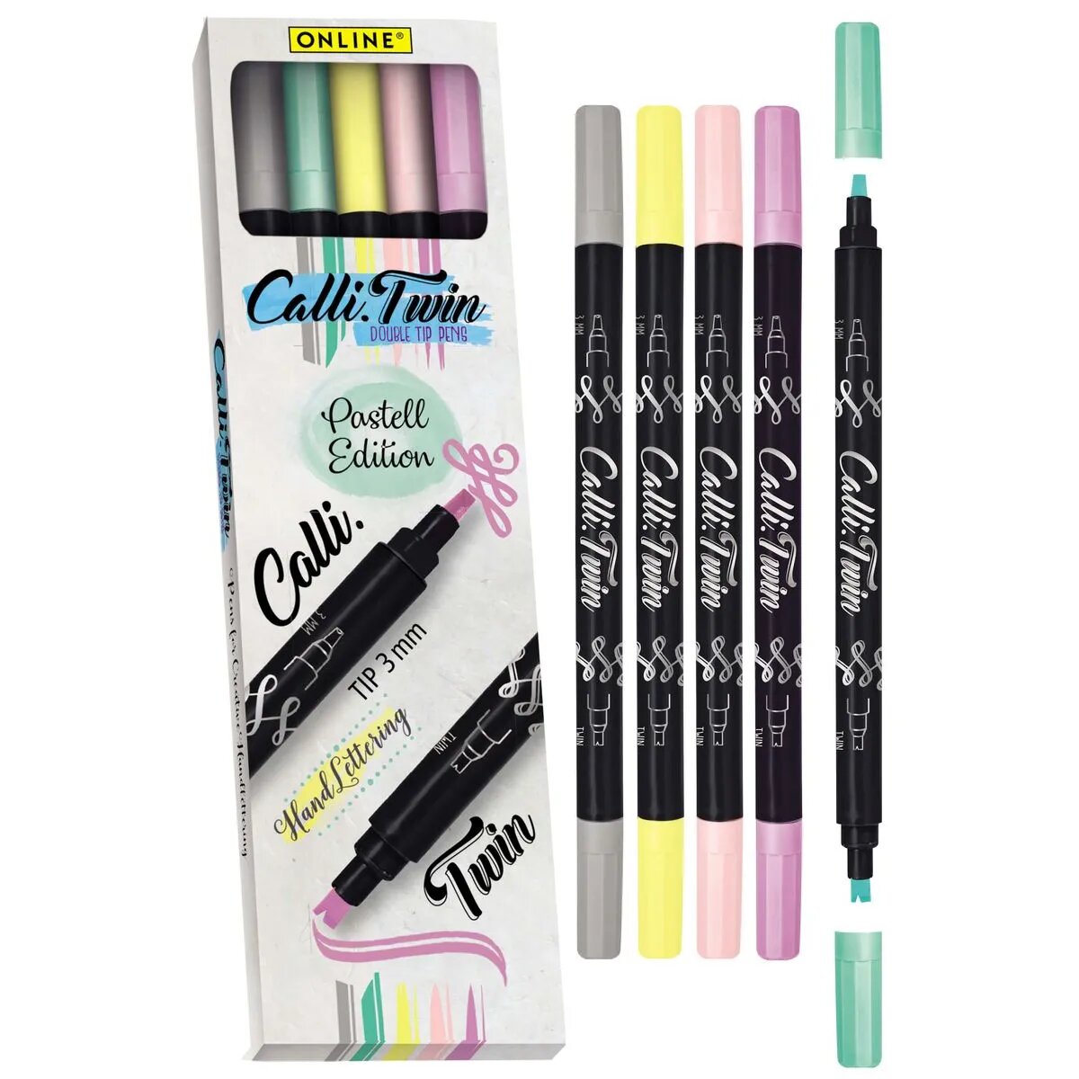 ONLINE Calli.TWIN 5-er Set Pastell Edition